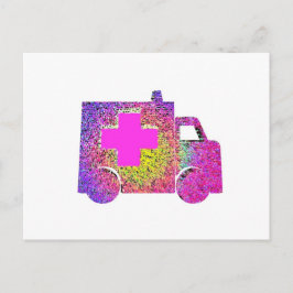 Krankenschwester mit Akzent Postkarte