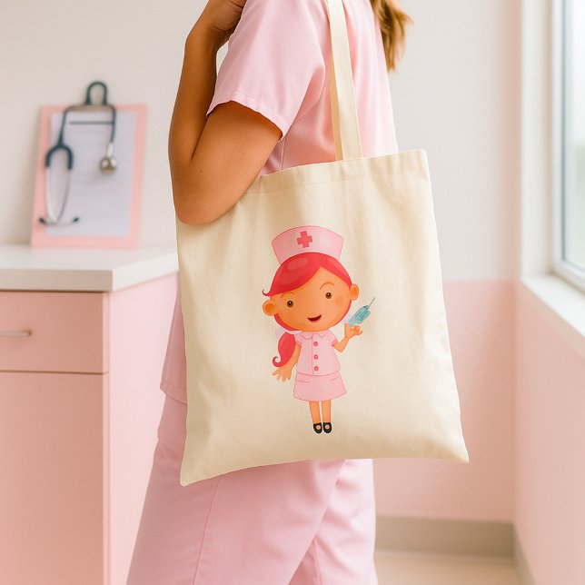 Krankenschwester mit einer Nadel-Tote-Tasche Tragetasche (Von Creator hochgeladen)