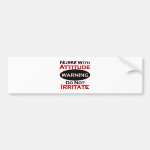 Krankenschwester mit Haltung Autoaufkleber