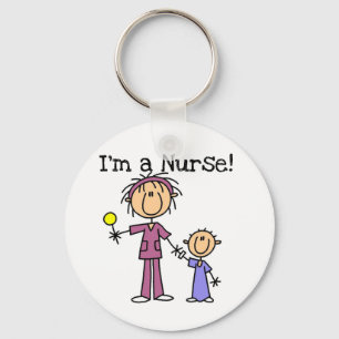 Krankenschwester mit KinderT - Shirts und Schlüsselanhänger