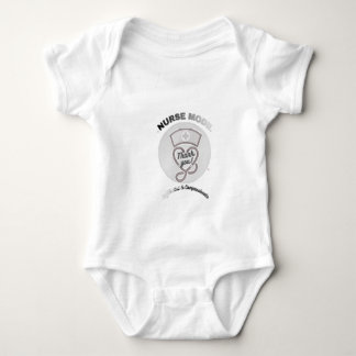 Krankenschwester-Modus Danke-Herz-Stethoskop-Desig Baby Strampler