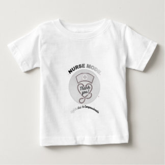 Krankenschwester-Modus Danke-Herz-Stethoskop-Desig Baby T-shirt
