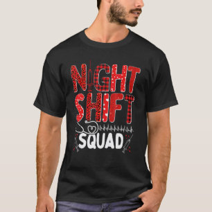 Krankenschwester Nachtschicht Team Krankenpflege W T-Shirt