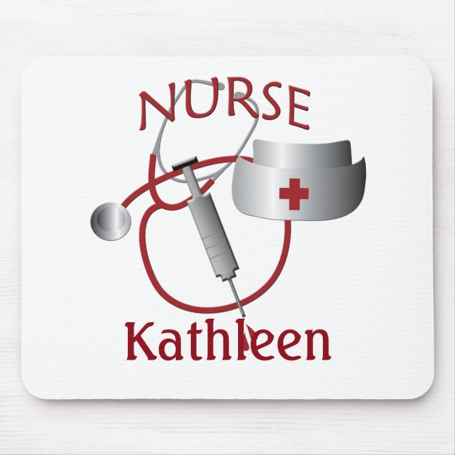 Krankenschwester Name Nurse Custom Mousepad (Vorne)