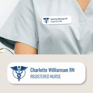Krankenschwester Namensschild ID-Ausweis Logo Navy