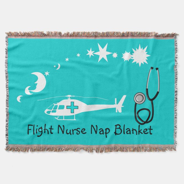 Krankenschwester-Nickerchen-Decken-Blau Decke (Vorderseite)