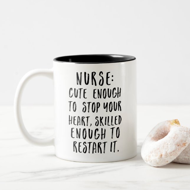 Krankenschwester: Niedlich genug, um Ihr Herz zu s Tasse (Mit Donut)