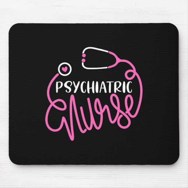 Krankenschwester - niedliche Kinderheilkunde Psych Mousepad (Vorne)