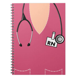Krankenschwester-Notizbuch scheuern Notizblock