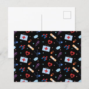 Krankenschwester Nursing Student   Arzt Medizinisc Postkarte