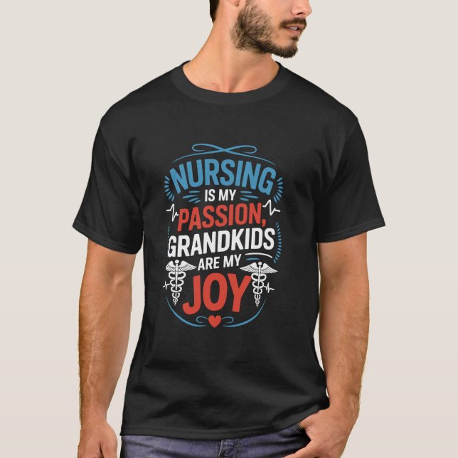 Krankenschwester Opa Opa Krankenschwester Design f T-Shirt (Vorderseite)
