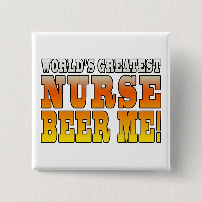 Krankenschwester-Partys: Weltbestes Button (Vorderseite)