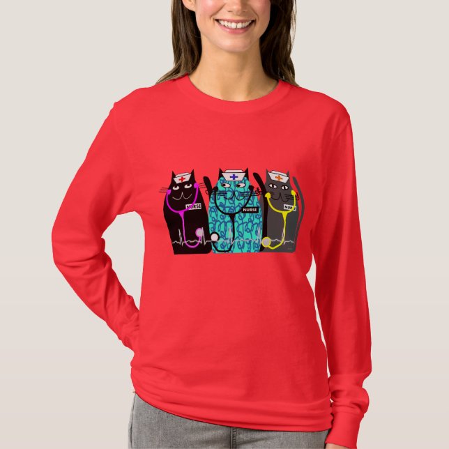 Krankenschwester-pflegt wunderliche T-Shirt (Vorderseite)