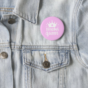 Krankenschwester pink süßes Geschenk einfache Kron Button