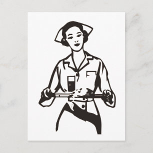 Krankenschwester Postkarte