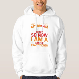 Krankenschwester-Praktikantin Halloween Besen kapu Hoodie