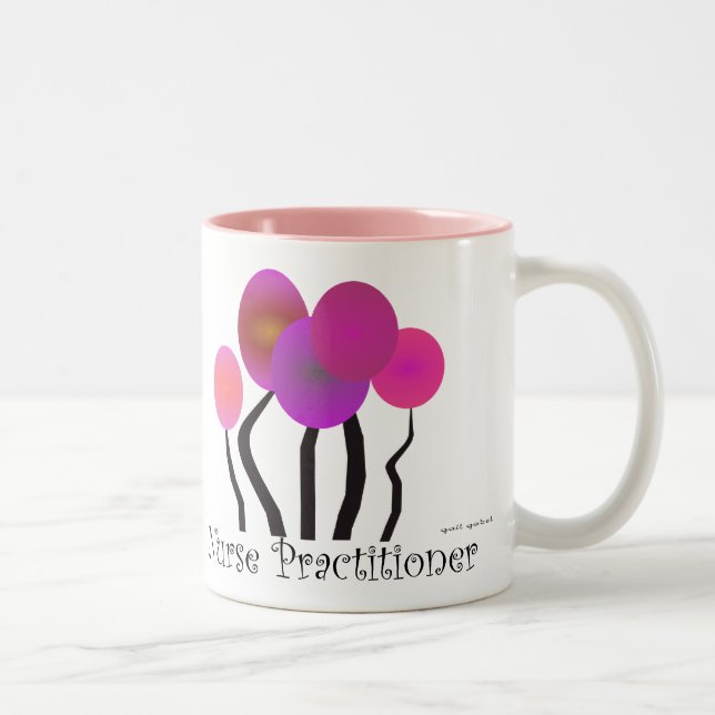 Krankenschwester-Praktiker-Geschenk-künstlerischer Zweifarbige Tasse (Rechts)