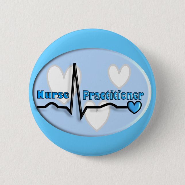 Krankenschwester-Praktiker-Geschenke Button (Vorderseite)