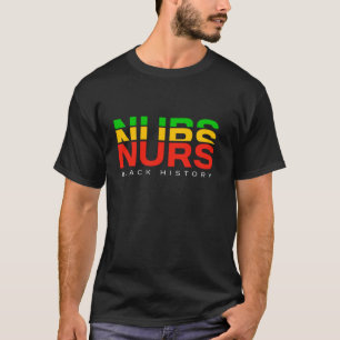 Krankenschwester Retro Schwarzer Geschichtsmonat R T-Shirt