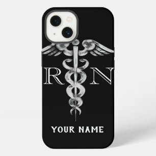 Krankenschwester RN Schwarzes Elegantes Medizinisc iPhone 13 Hülle