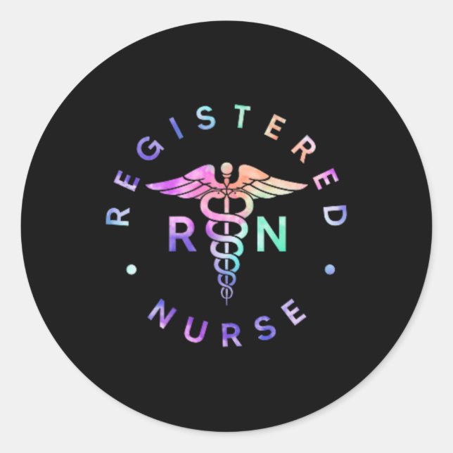 Krankenschwester - Rn Ti Runder Aufkleber (Vorderseite)