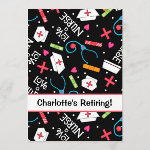 Krankenschwester-Ruhestands-Party-Feier Einladung