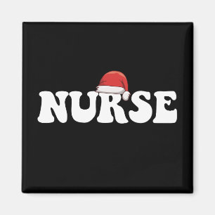 Krankenschwester Santa Hut Weihnachts Pflege Magnet