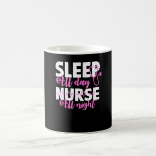 Krankenschwester Schlafe den ganzen Tag Krankensch Kaffeetasse
