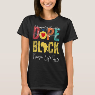 Krankenschwester Schwarze Geschichte Monat Kranken T-Shirt