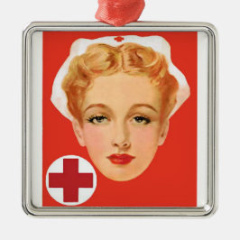 Krankenschwester Silbernes Ornament