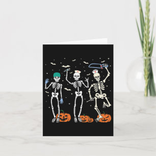 Krankenschwester Skelett Halloween Gesundheitswese Karte
