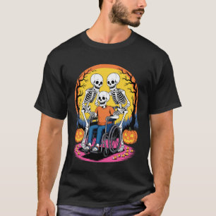 Krankenschwester Skelette Halloween Gesundheitswes T-Shirt
