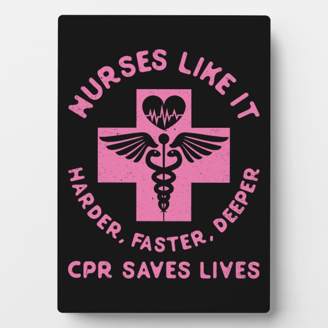 Krankenschwester Spaß - CPR Rett Lives - Funny Nov Fotoplatte (Vorderseite)