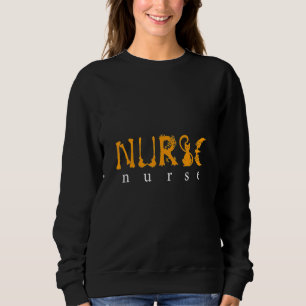 Krankenschwester Spooky Trick Or Treat Horror Hall Sweatshirt