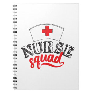 Krankenschwester Squad Krankenpfleger Freunde Kran Notizblock
