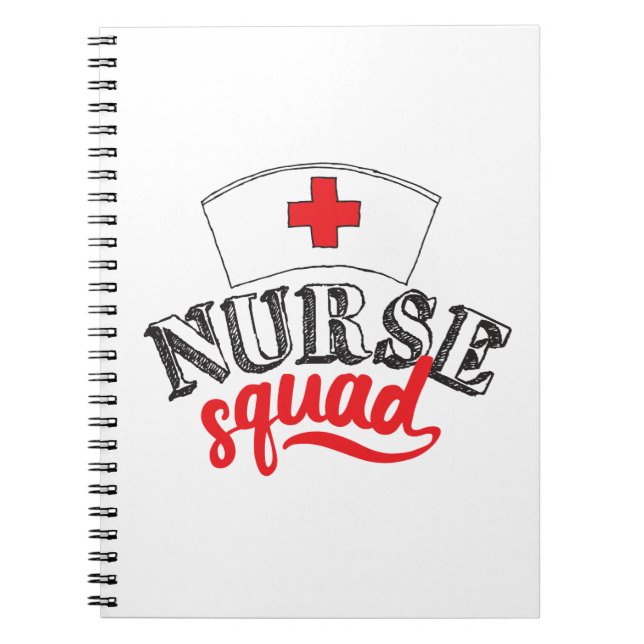 Krankenschwester Squad Krankenpfleger Freunde Kran Notizblock (Vorderseite)
