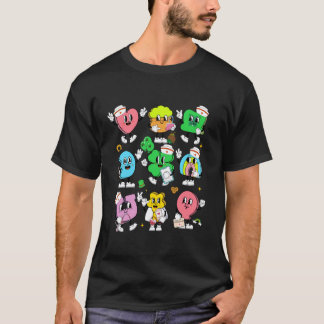 Krankenschwester St Patricks Day Shamrock Glücksbr T-Shirt