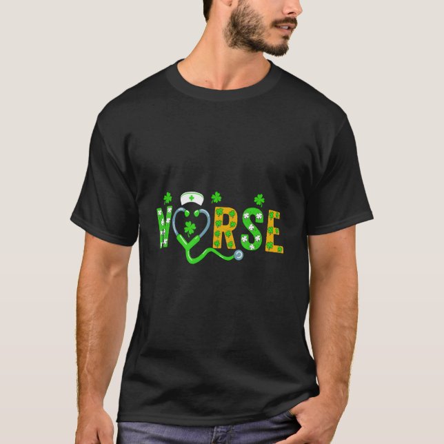 Krankenschwester St Patricks Day St Patricks Day K T-Shirt (Vorderseite)