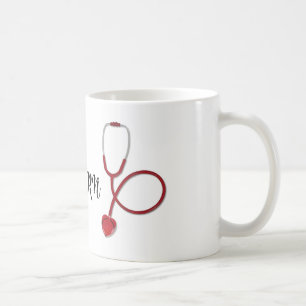 Krankenschwester, Stethoskop, personalisierte Mugs Kaffeetasse