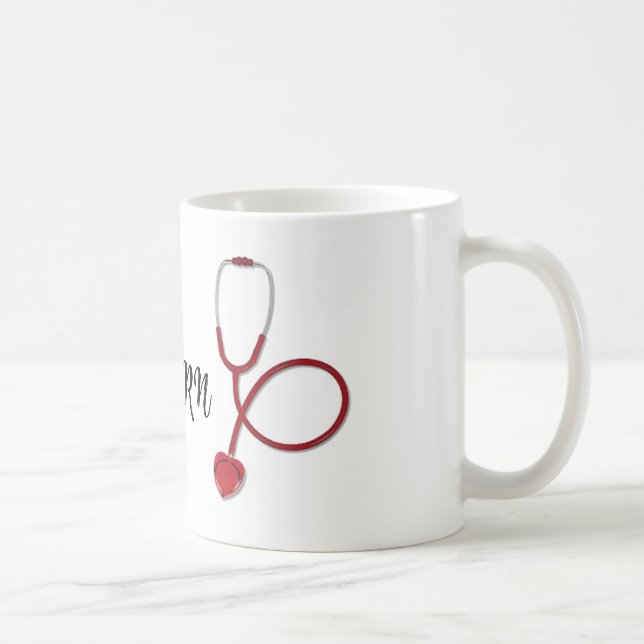 Krankenschwester, Stethoskop, personalisierte Mugs Kaffeetasse (Rechts)