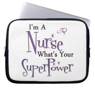 Krankenschwester-Supermacht Laptopschutzhülle