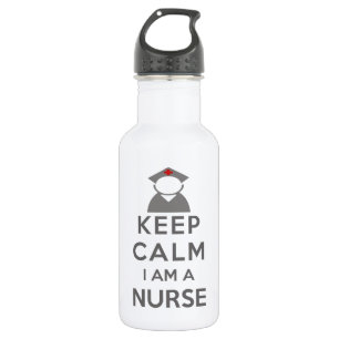 Krankenschwester Symbol Bleib ruhig ich bin Kranke Trinkflasche