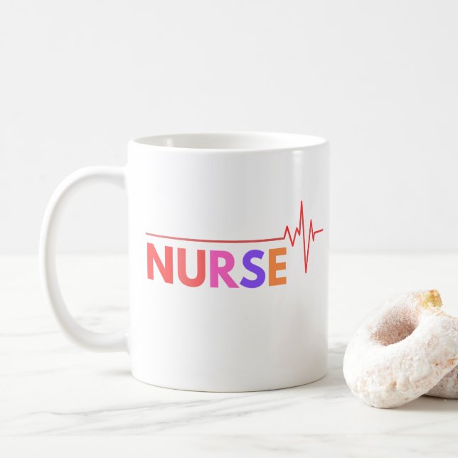 Krankenschwester Tasse - Funny & Inspiration für K (Mit Donut)