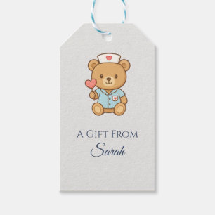 Krankenschwester-Teddybär-Geschenk-Anhänger Geschenkanhänger