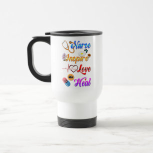 Krankenschwester Thermal Inspire Liebe Heilen Med  Reisebecher