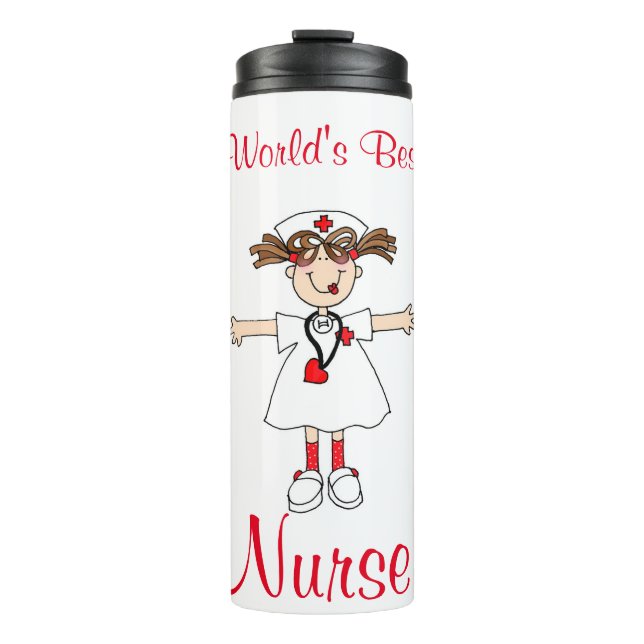 Krankenschwester Thermosbecher (Vorderseite)