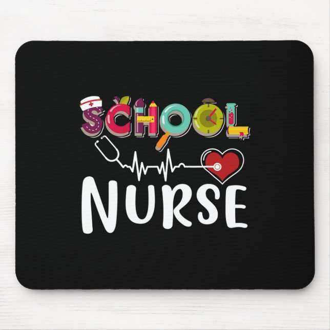 Krankenschwester und Krankenpfleger, die sich in d Mousepad (Vorne)