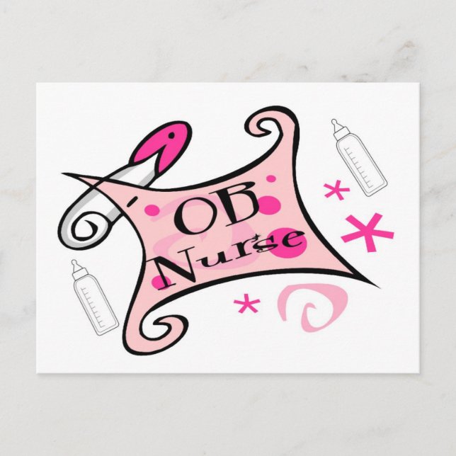 Krankenschwester und Krankenpfleger (Geburtshilfe) Postkarte (Vorderseite)