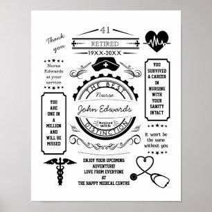 Krankenschwester und Krankenschwester verlassend K Poster