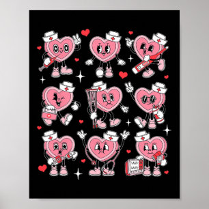 Krankenschwester Valentine Candy Heart Er Icu Nicu Poster